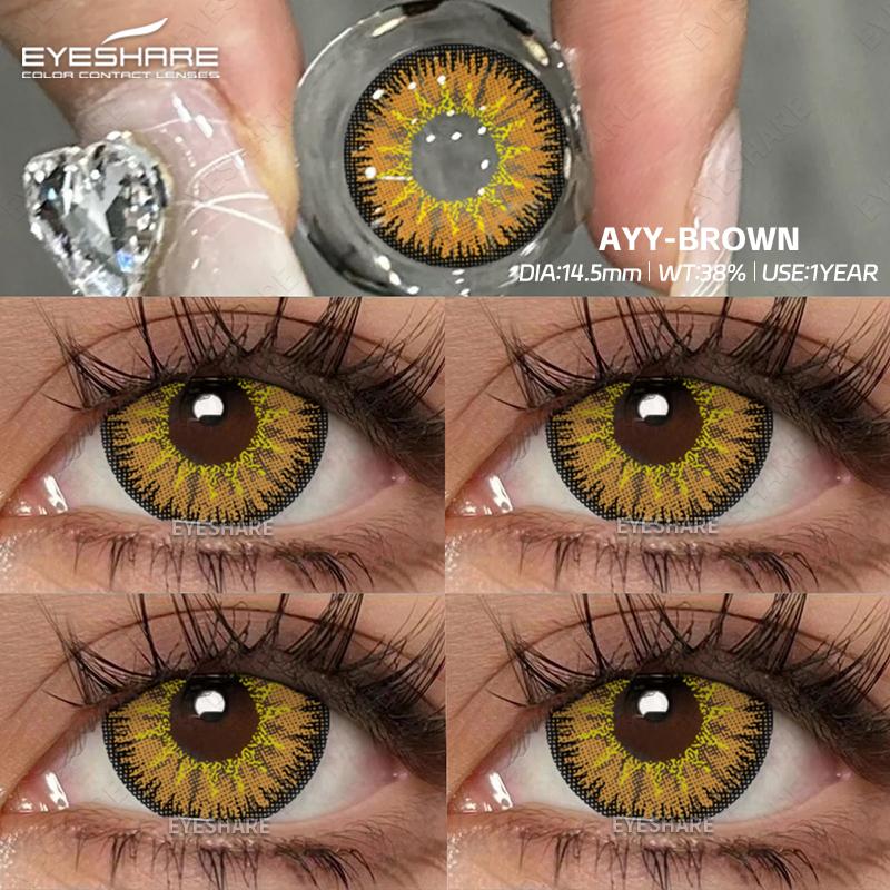 EYESHARE 1 Paar Halloween Farbige Kontaktlinsen für Augen Linsen Rote Augenkontakte Blaue Augenlinse Cosplay Farbige Kontaktlinsen