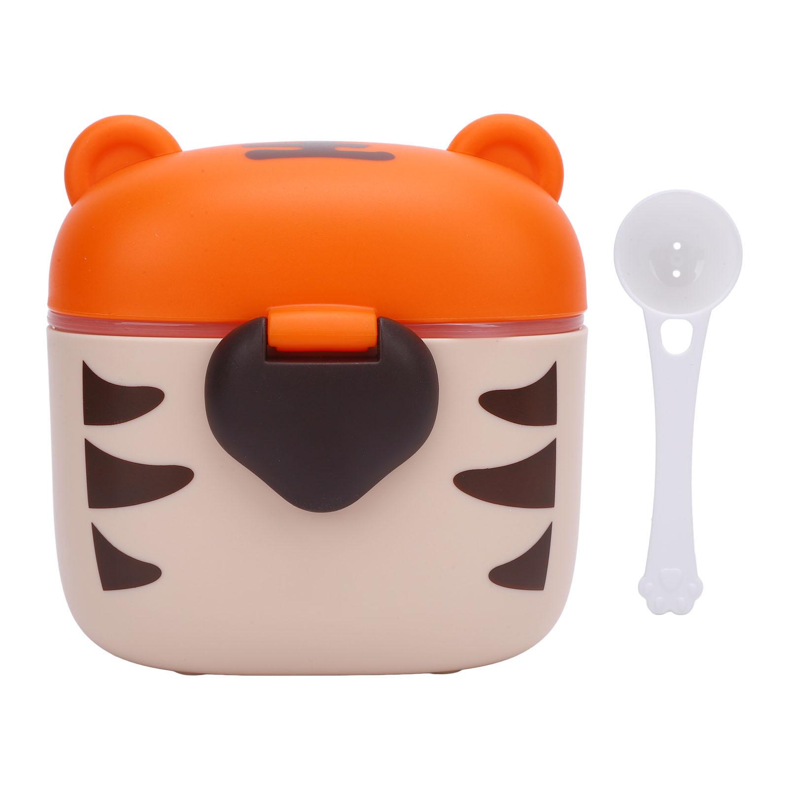Cartoon Tiger Design Babymilchpulver-Portionierer Große Kapazität Tragbarer Milchpulver-Behälter