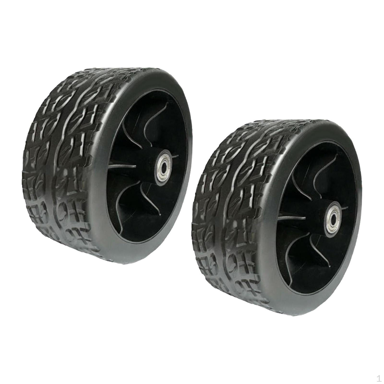 2 Stück faltbarer Bollerwagen Rad Reifen Ersatz Doppel-Kugellager Anti-Rutsch PP PVC Material 12cmx5cm