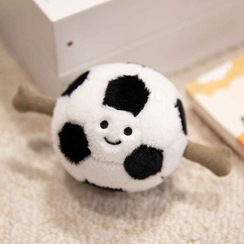 Plüschtier Jellycat Tier Schlüsselanhänger Superweich PP Baumwolle Taschenanhänger Geschenk für Kinder Football