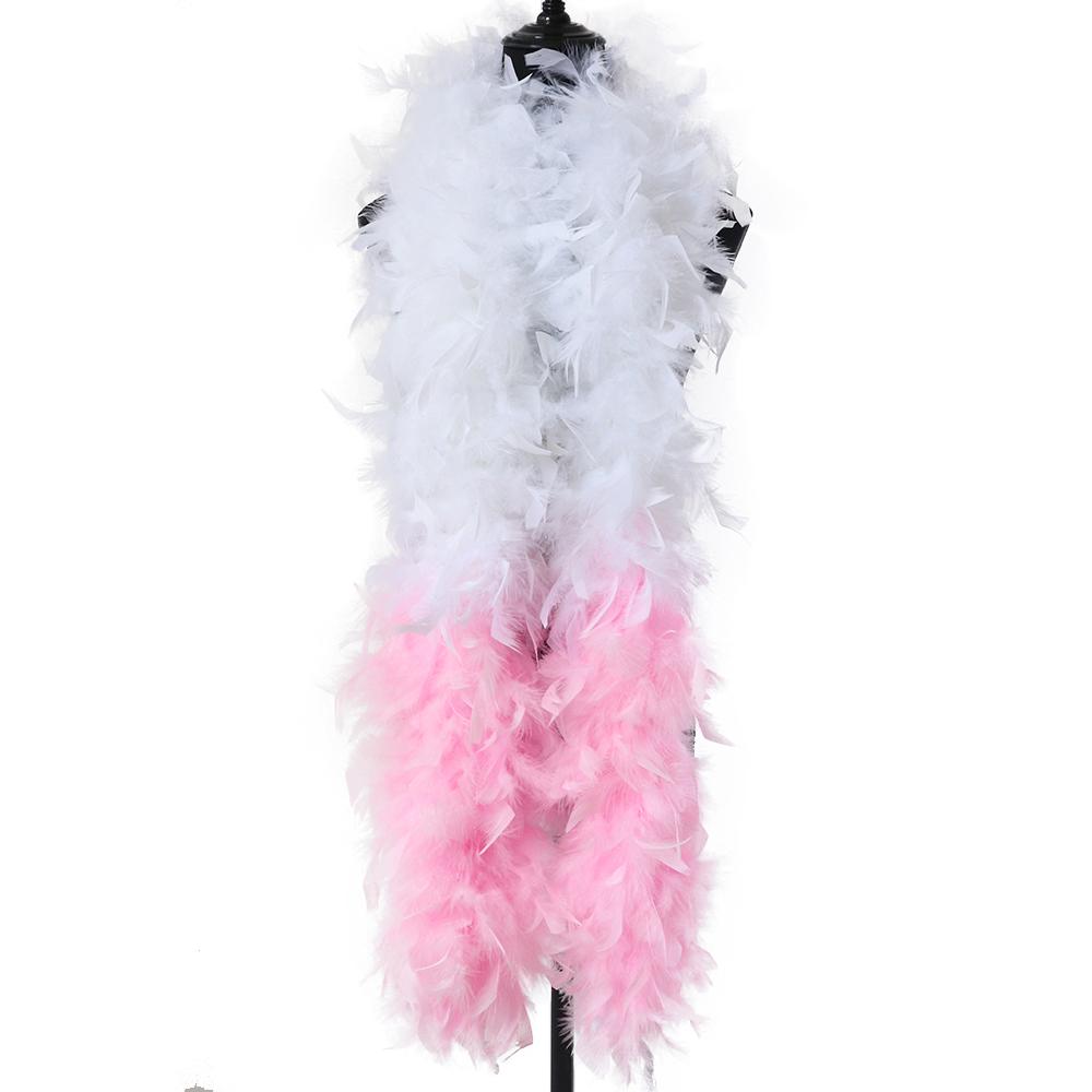 DIY 90 Gramm Hohe Qualität Flauschiges Truthahnfeder Boa für Schal Rote Rosa Federn Band Hochzeitskleid Dekoration Basteln Federn 2 Yards 90 gram