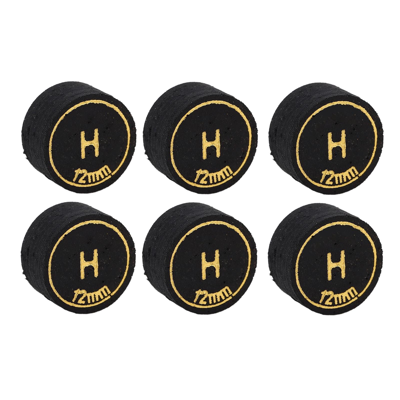 6 Stück Pool Billard Queue Spitzen 12mm Billard Pool Queues Spitzen Leichtgewicht Pool Queue Spitzen Ersatz für