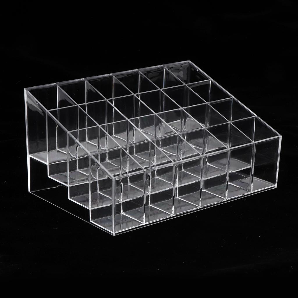 Lippenstifthalter mit 24 Fächern, Kosmetik-Organizer, Make-up-Etui as described reinfarbig