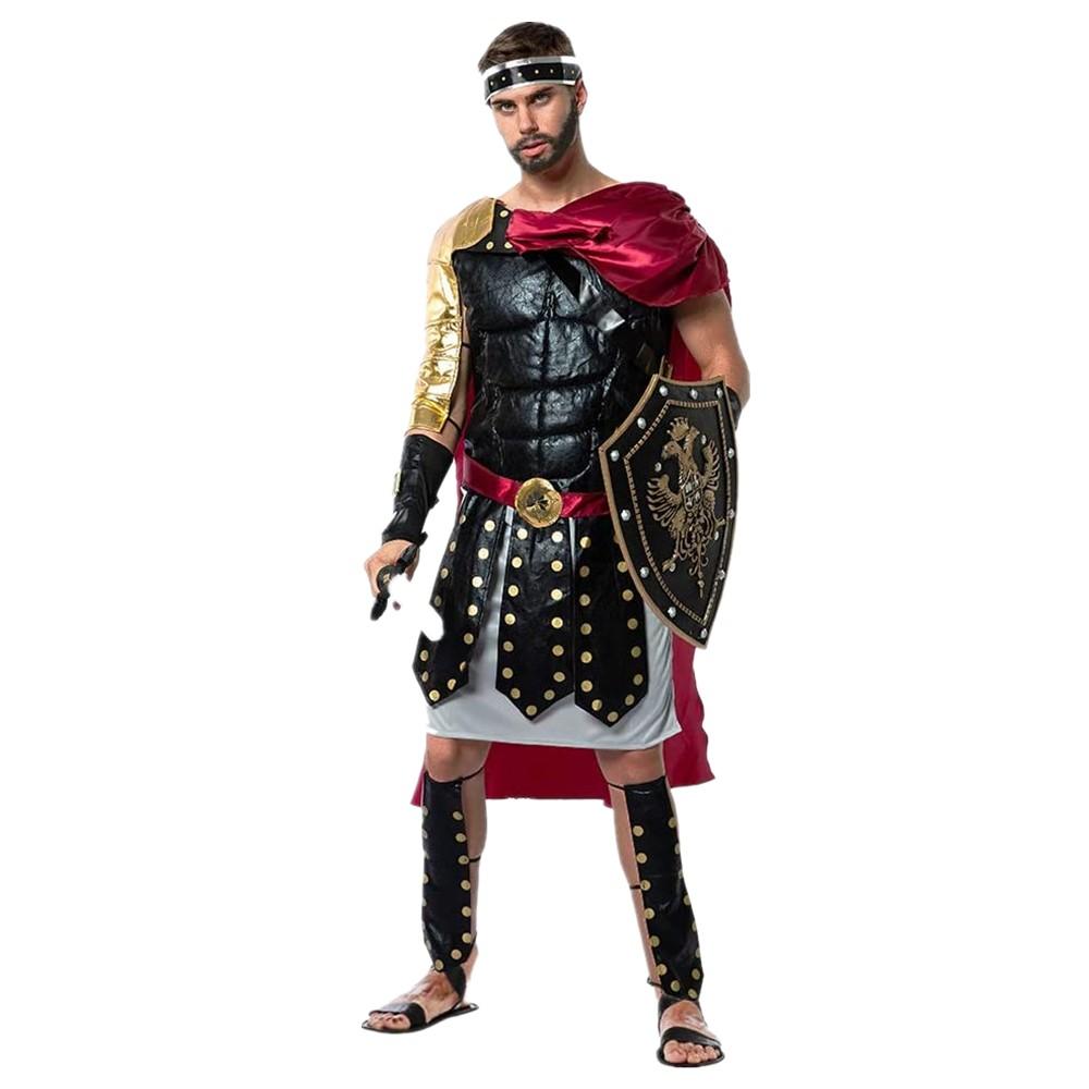 Herren-Gladiator-Kostüm, Halloween, römische Rüstung, griechischer Krieger, spartanisch, Kostüm, Cosplay, Party-Outfit M