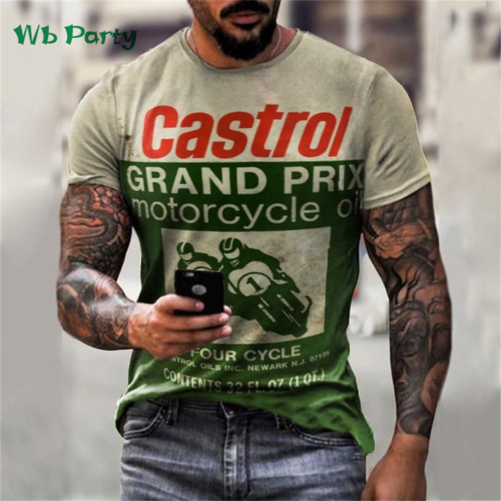 Herren T-Shirts Vintage Print Fitnesskleidung Herren Vintage Grafik T-Shirts Herren Sommerkleidung 3D Print Herren T-Shirts Rundhals Oberteile XL black