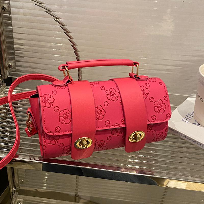 Französische Nische Damenhandtaschen für Damen Neue Mode Retro Handtaschen für Damen Vielseitige Umhängetaschen für Damen Umhängetaschen für Damen red
