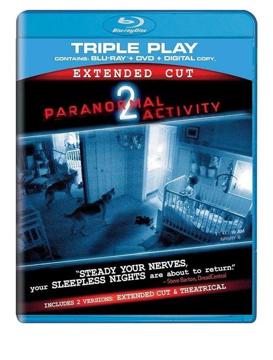 BLU-RAY DVD FILM Paranormal Activity 2 - Triple Play (Blu-ray + DVD + digitale Kopie)