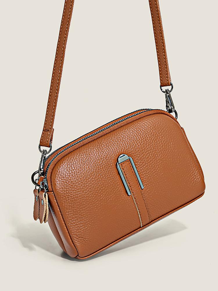 Echtes Leder Tasche Luxus frauen Handtaschen Tasche für Frau 2022 Weibliche Kupplung Telefon Taschen Schulter Tasche Umhängetasche Messenger Pack 19cm6cm13cm rotbraun