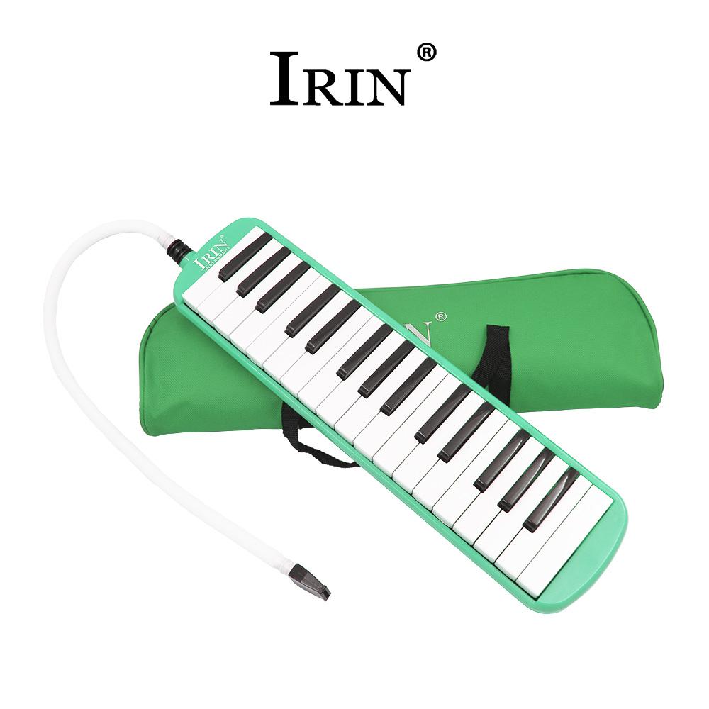 32 Klaviertasten Melodica Musikinstrument für Musikliebhaber Anfänger Geschenk mit Tragetasche grün