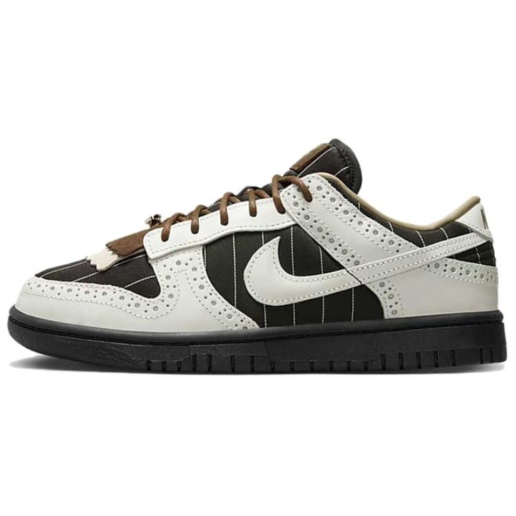Nike Dunk Low LX Brogue Damen-Sneaker Schwarz Summit-White Kakao-Wow FV3642-010 42 white