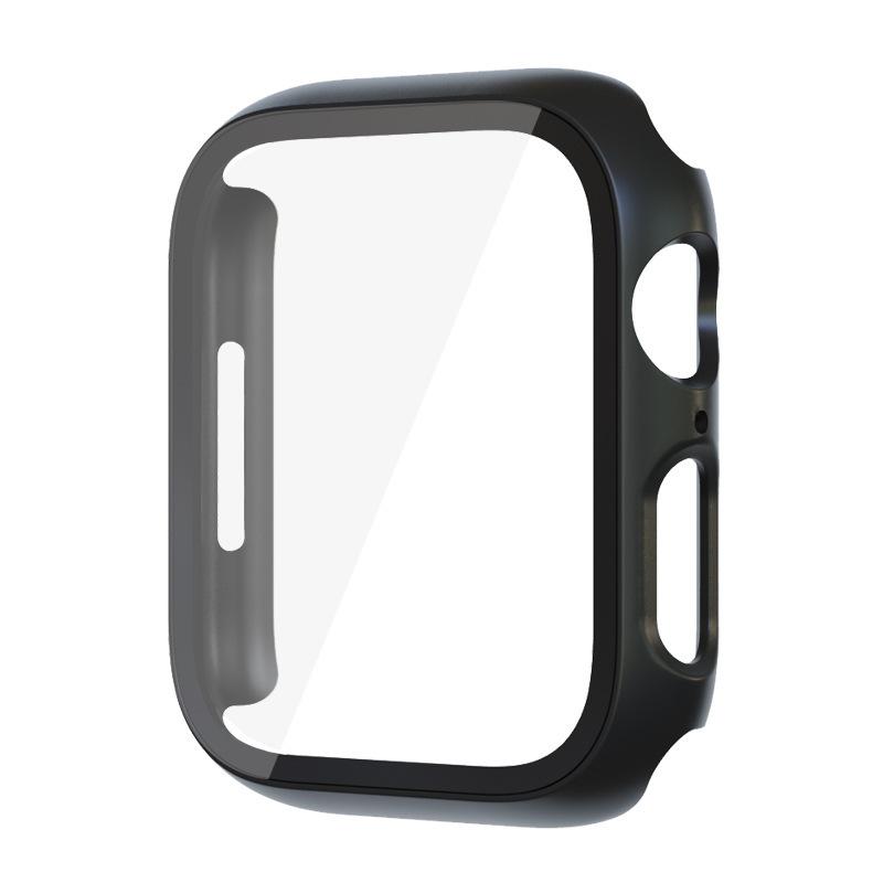 Für Apple Watch Schutzhülle Apple Watch Mattes PC Gehärtetes Glas Folie Schutzhülle 45mm