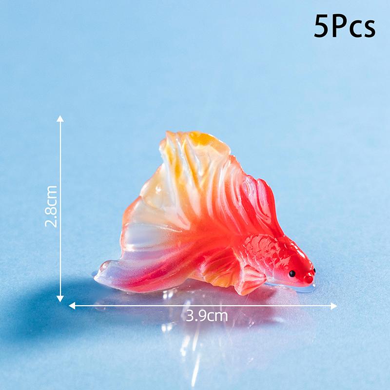 5Pcs Aquarium Fisch Dekor Tank Dekoration Künstliche Dekorationen Spielzeug Goldfisch Aquarium Aquarium Dekoration Zubehör Geschenke
