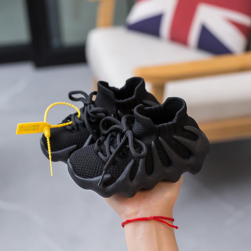 Jungen Octopus Coconut Schuhe Mesh Atmungsaktive Mädchen Papa Schuhe Herbst Neue Kinder Turnschuhe Vielseitige Baby Mädchen Schuhe 24 schwarz