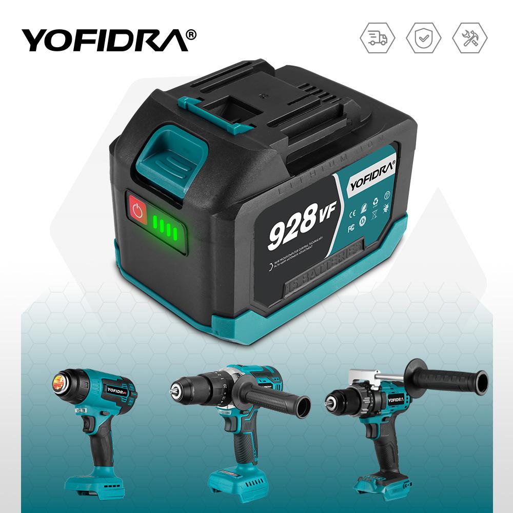 YOFIDRA 388VF 928VF Wiederaufladbarer Lithium-Akku 22500mAh 15000mAh Li-Ionen-Akku für elektrische Kettensäge Bohrer Schraubenschlüssel Elektrowerkzeug 1x388VF-1