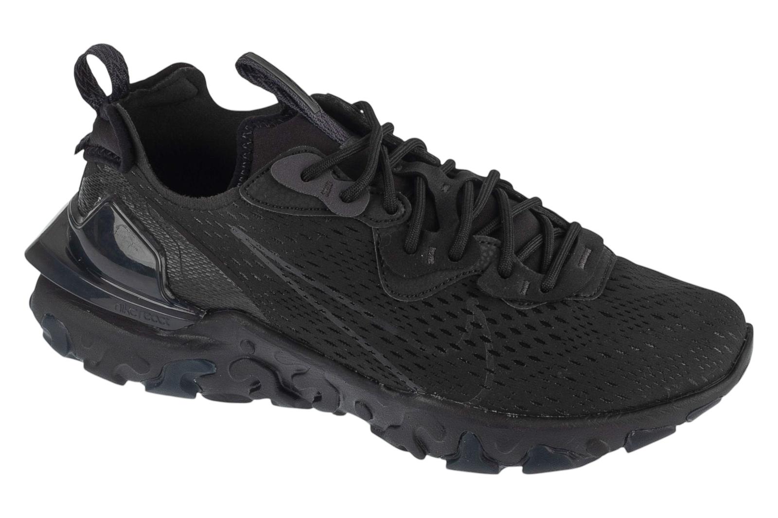 Nike React Vision, Herren schwarze Sneaker 45 schwarz