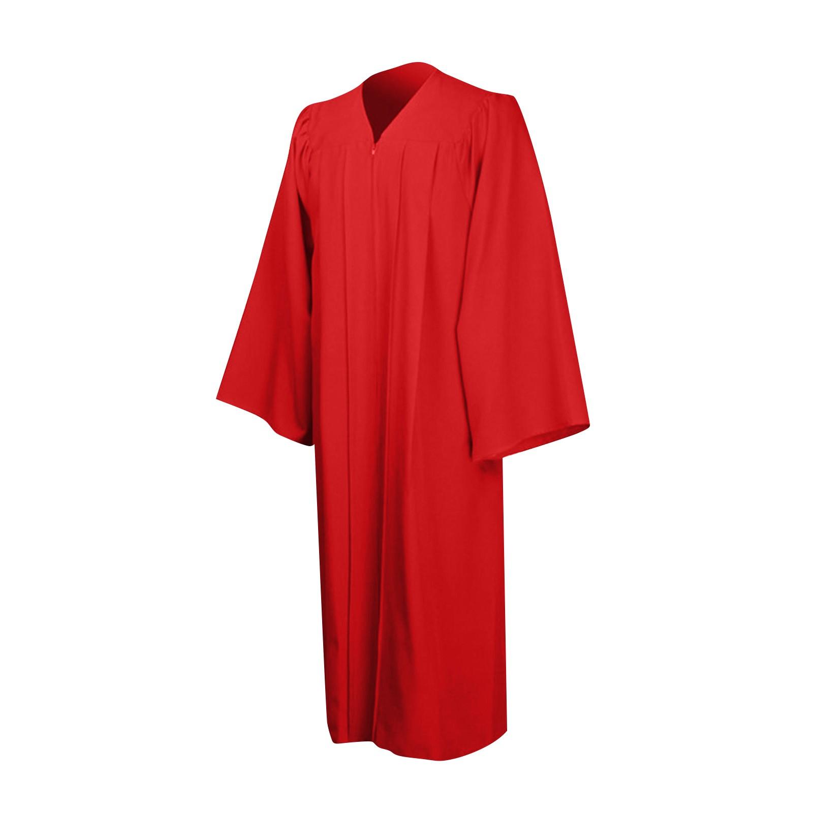Unisex-Chorroben für die Kirche, Taufe, Konfirmation, Abschlussrobe, Pfarrer- und Richterrobe XXXL rot