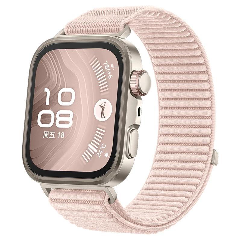 Nylon geflochtenes Schlaufenarmband für Huawei Watch Fit 4 3 Offizielles bequemes Armband für Huawei Watch Fit 4 Pro Armband Correa Huawei Fit 4 Pro gray