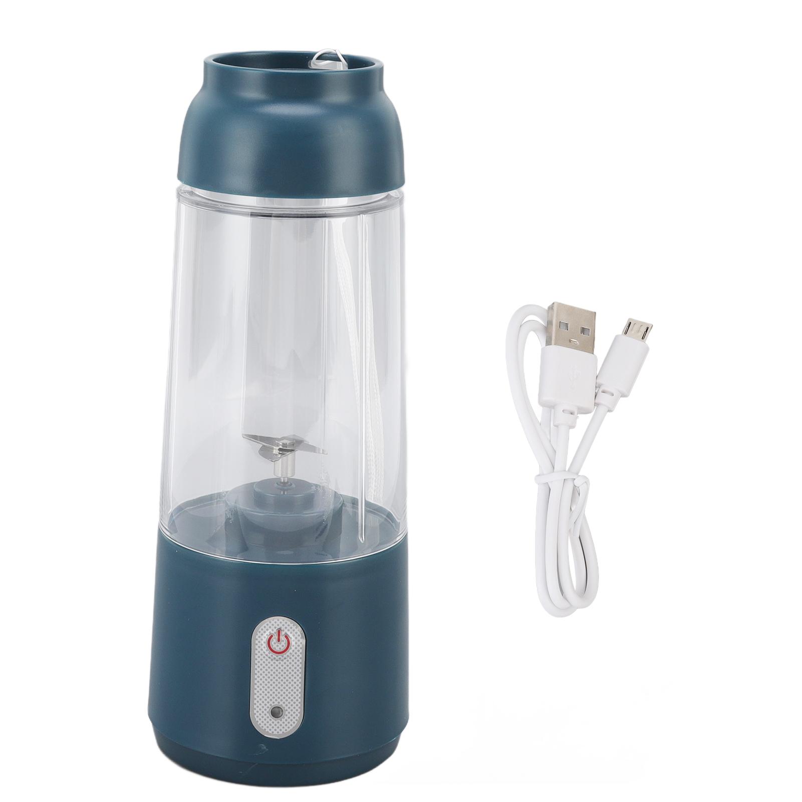 Elektrischer Entsafterbecher, 300 ml, 1200 mAh Akku, Ein-Klick-Bedienung, USB-Aufladung, Handheld, elektrische Sicherheit L waldgrün