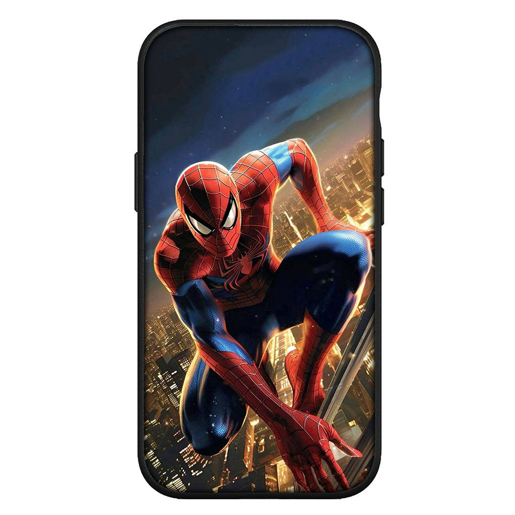 für iPhone 16 15 X XR Samsung Galaxy S24 S23 Plus Xiaomi Redmi Note 13 12 11 Pro Max 9 14 OPPO Huawei Hülle SpiderMan Rot Marvel Spider Man Handyhülle for Samsung Galaxy S10 Lite rehbraun