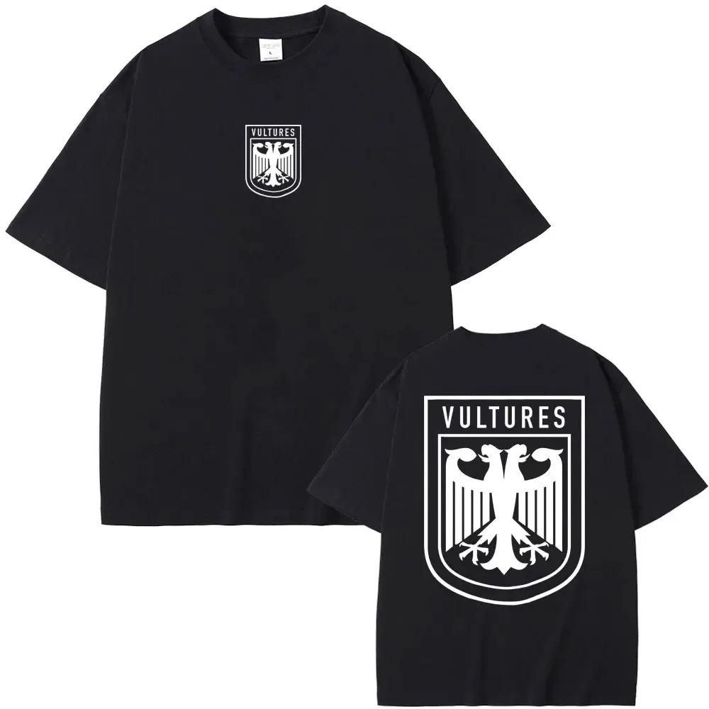 Rapper Kanye West Vultures Neues Musikalbum Grafik-T-Shirts Unisex Frauen Hip Hop Mode Übergroße T-Shirts Unisex 100% Baumwolle T-Shirt Unisex L