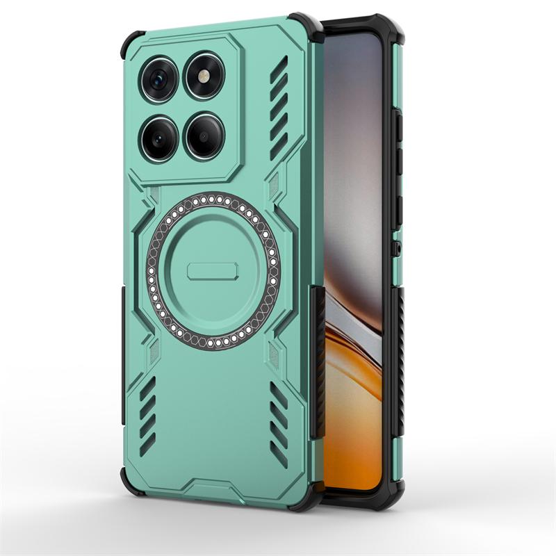 Hülle für Motorola Edge 60 Fusion Magnetische Adsorption Kabellose Ladeabdeckung Moto Edge 60 Fusion Hülle Für Moto Edge 60 Fusion Hülle Motorola Edge 60 Fusion grün