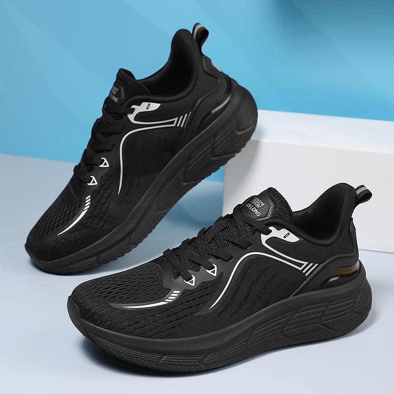 Herren- und Damen Stoßdämpfende Laufschuhe Professionelle Laufschuhe Sport Dicke Sohle Stoßdämpfende Laufschuhe 44 white