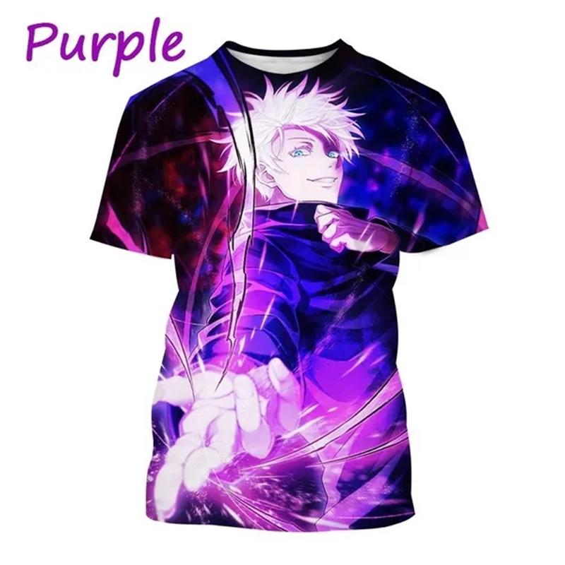 Neuestes Jujutsu Kaisen 3D-Druck-Lässiges T-Shirt Beliebtes klassisches Anime-Herrenmode-Harajuku-Top-T-Shirt Gojo Satoru-T-Shirt 6XL