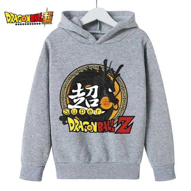 Baby Dragon Ball Z Hoodies 2025 Frühling Kinder Kleidung Kleinkind Mode Print Tops kinder O Neck Pullover Outwear Jungen 4-14 jahre 140 black