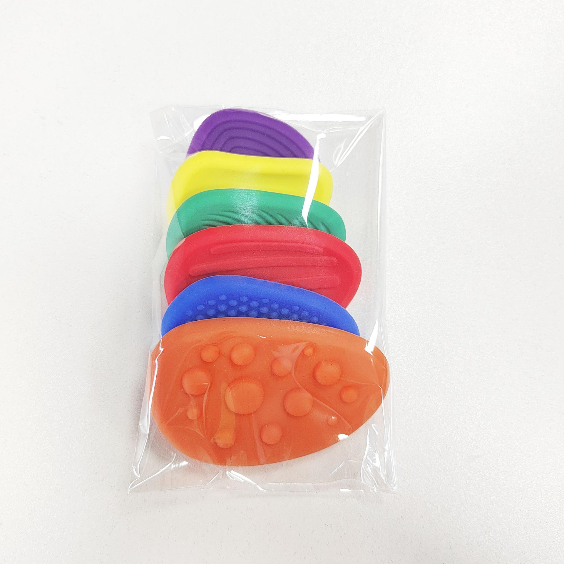 Fidget Spielzeug Erwachsene Sensorischer Stein 6er Pack Strukturiert ideal für Autismus Kinder Beruhigung Stressabbau Spielzeug Kinder Geschenke