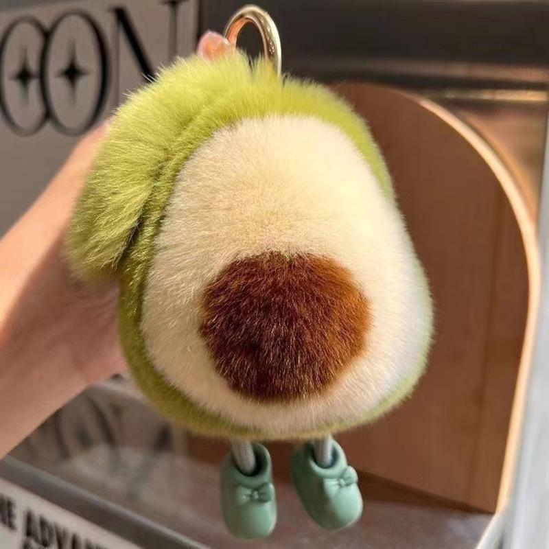 Avocado Plüsch Schlüsselanhänger Anhänger für Taschen und Schultaschen