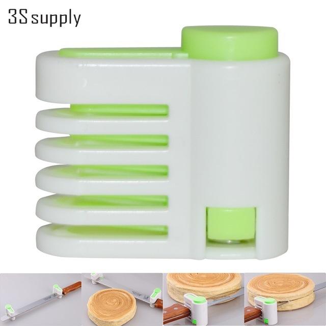 2 Teile/satz 5 Schichten Schneiden Brot Messer Brot Cutter Lebensmittel-Grade Kunststoff Kuchen Brot Cutter white