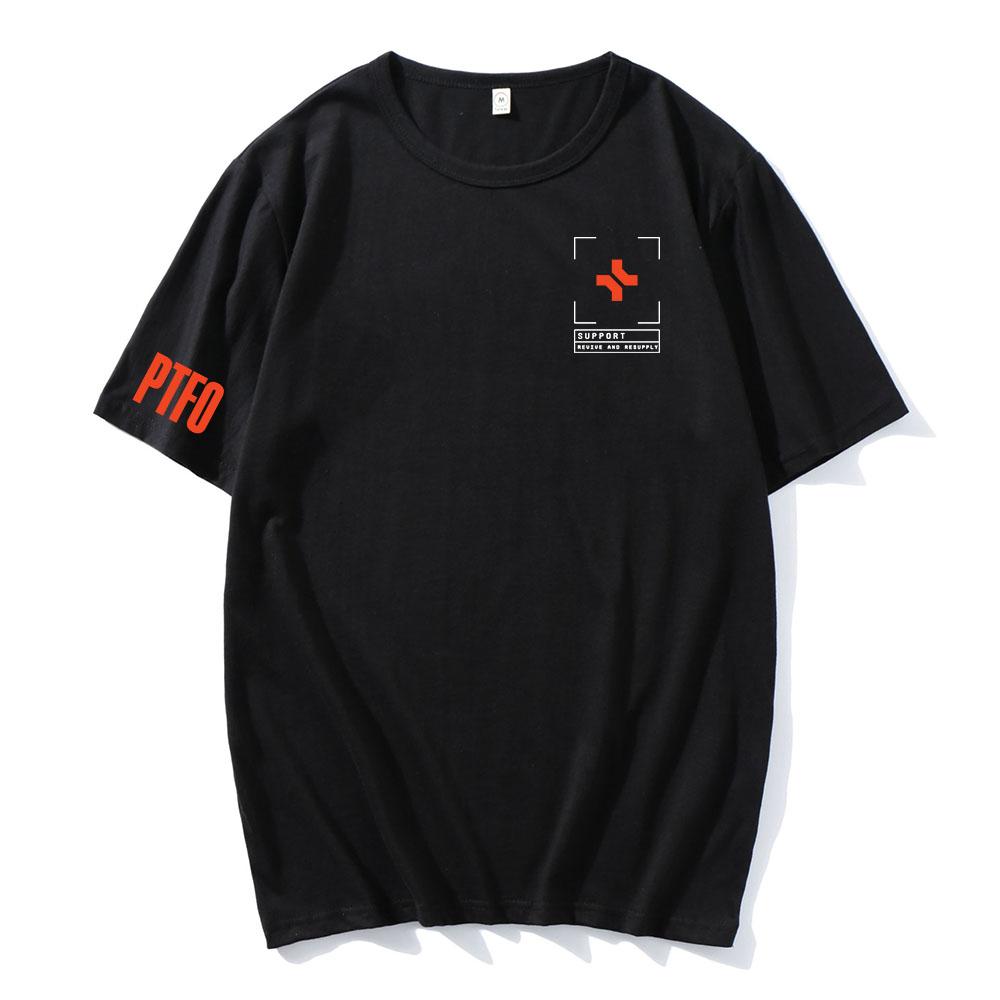 Battlefield 6 Spiel Druck T-Shirt Kurzarm Baumwolle T-Shirts Locker Lässig Unisex Streetwear Grafikdruck Kleidung XL black