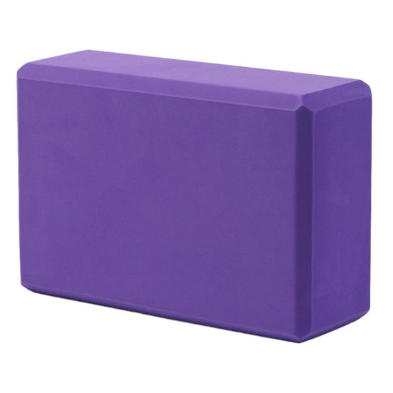 1/2 Stück EVA Yoga-Block Stützend Leicht Pilates Meditation Rutschfester Schaumstoffblock Hohe Dichte Fitnessstudio-Blöcke Yoga-Zubehör 1pc violett