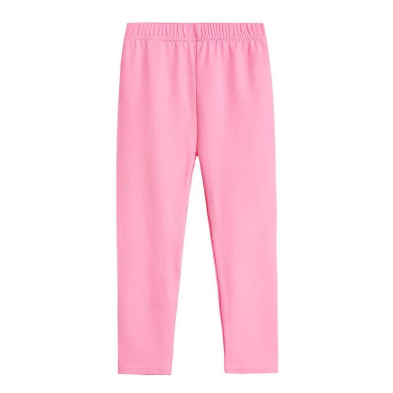 Mädchen Leggings Einfarbig Kinder Leggings Weiche Bequeme Leggings 140 rosa
