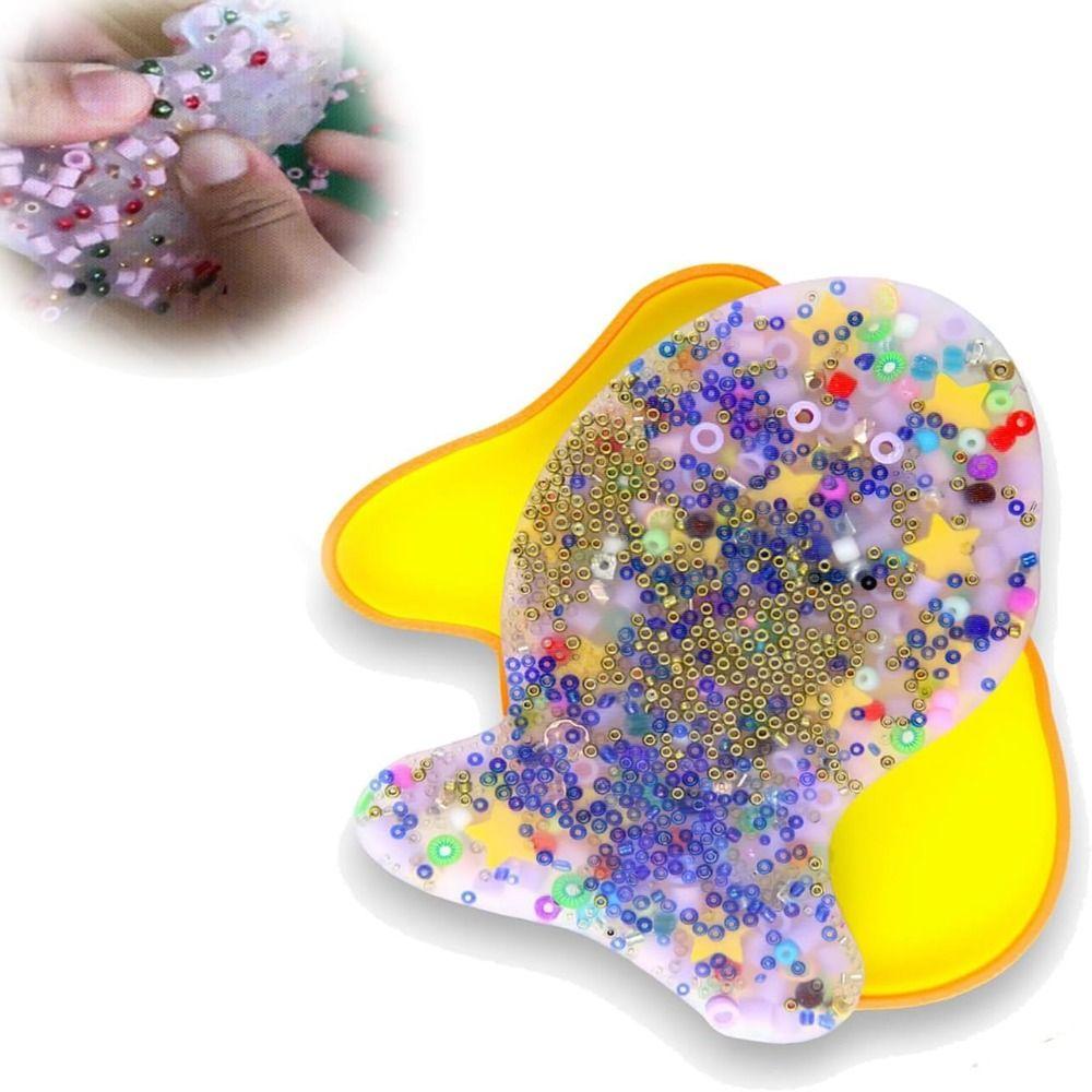 Silikon Enten Zupf-Pad Stressabbau Hautzupfen Taschen-Pads Zupf-Pad Fidget für Erwachsene Kinder Fish-8cm