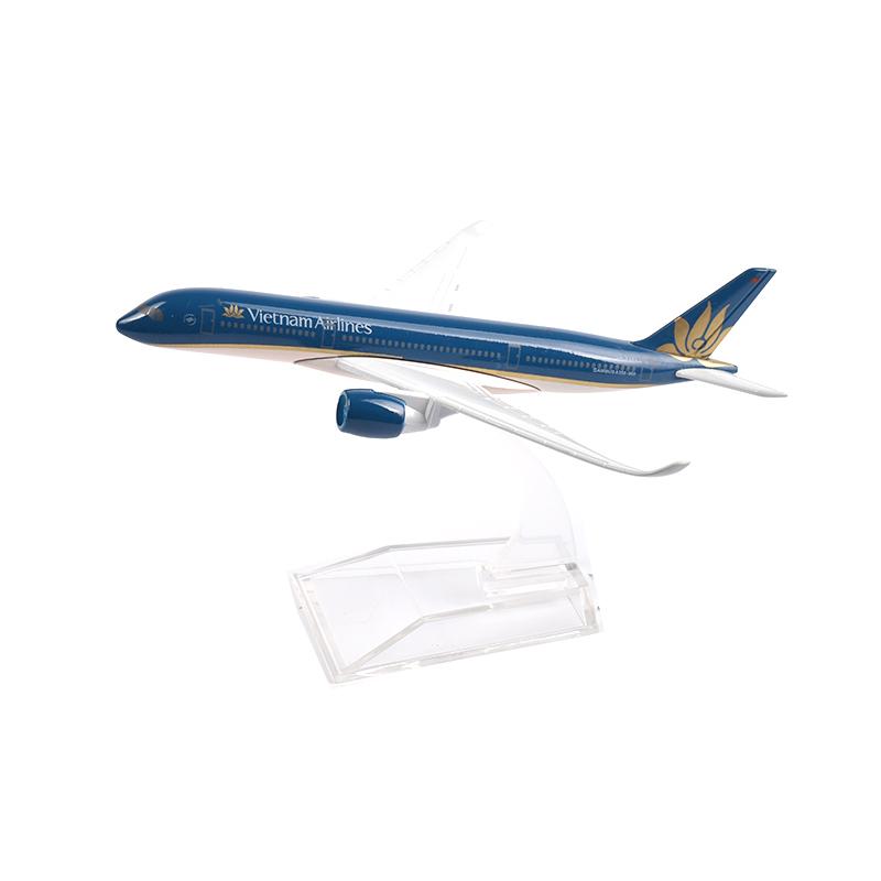Maßstab 1/400 16cm Vietnam Airlines Flugzeug Boeing 787 Flugzeugmodell Planel Flugzeug Diecast Metallflugzeuge blau