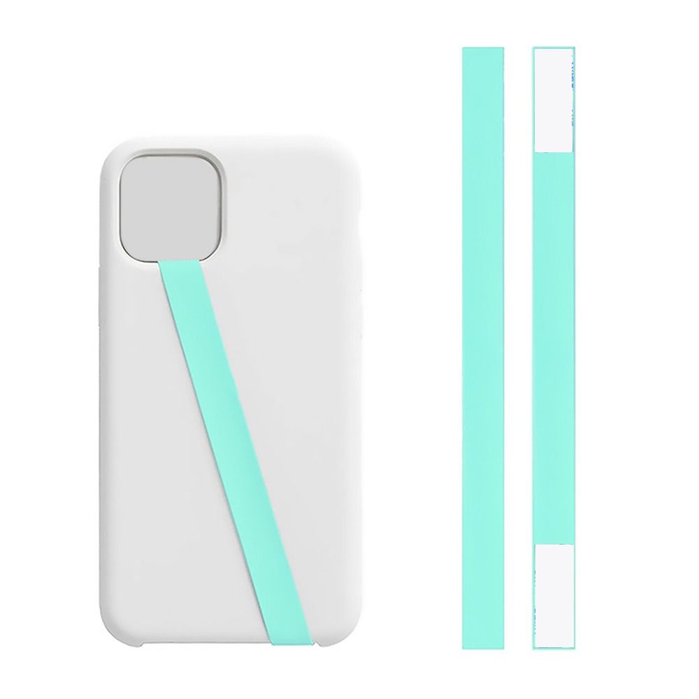 Bunte Telefon Fall Armband Silikon Telefon Halter Finger Griff Telefon Hand Band Telefon Zubehör grün