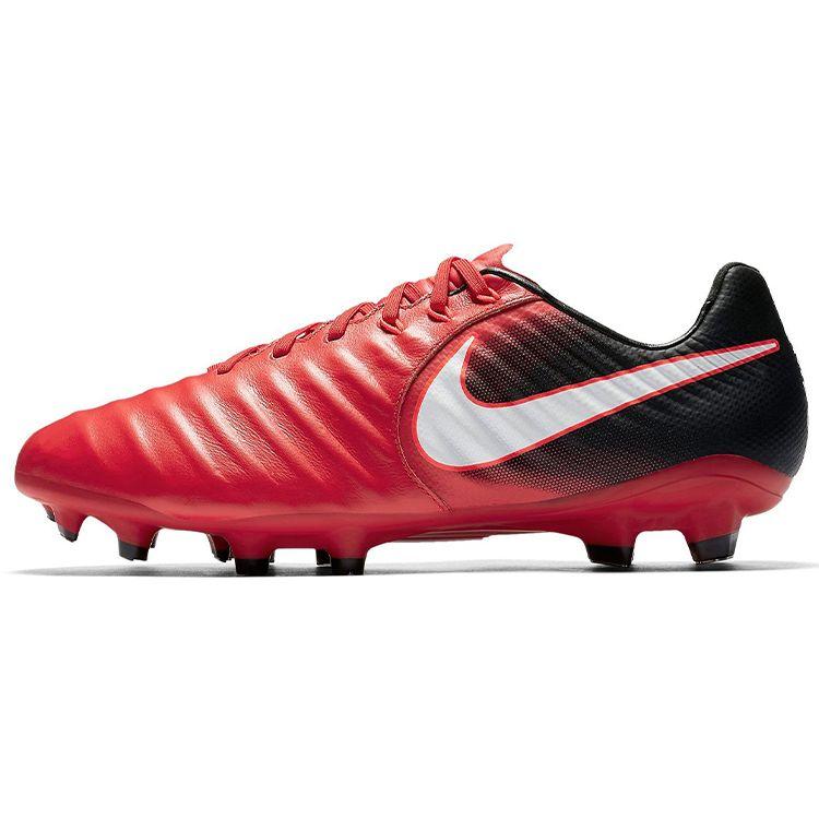Nike Tiempo Legacy 3 FG Fußballschuh Herren Sneaker Rot University-Rot Weiß-Schwarz 897748-616 45