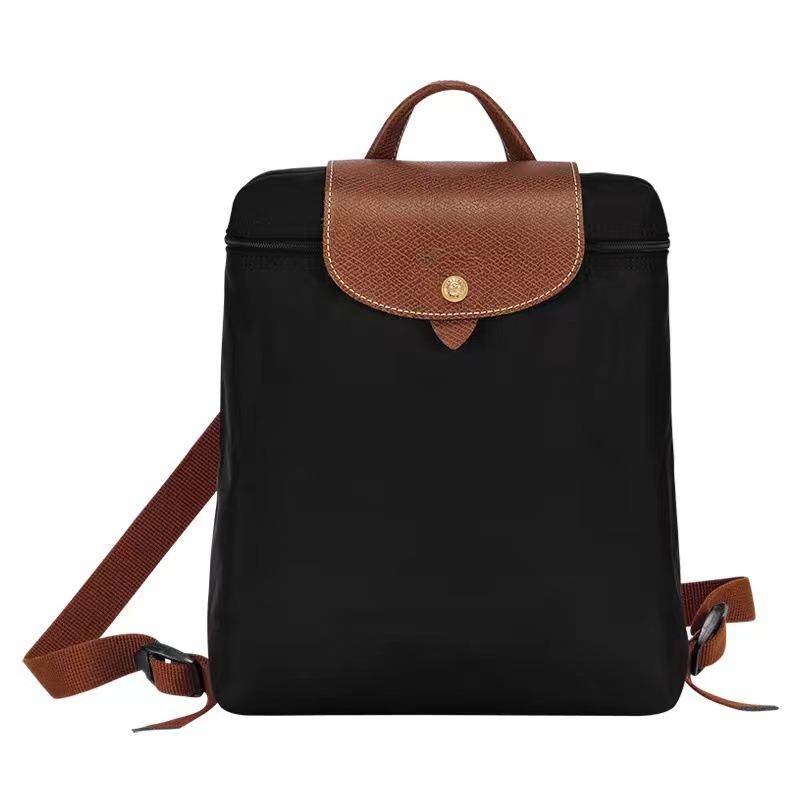 Rucksack, Freizeitrucksack für Herren und Damen, Studentenrucksack, Falttasche, Rucksack mit großer Kapazität 28*26*10cm schwarz