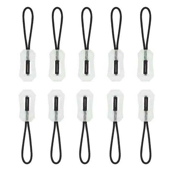 10 Stück Leuchtende Reißverschlussanhänger Leuchten im Dunkeln Reißverschlussetiketten Outdoor Camping Reisen Rucksäcke Jacken Gepäck Handtaschen Anti-Verlust Reißverschlussköpfe transparent