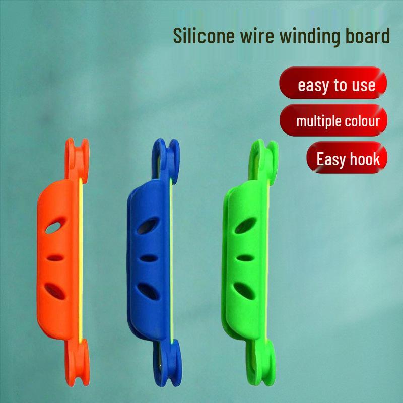 Angelruten-Schnurwickler – Weicher Silikon-Köderclip für Angelschnur Winding Card 012