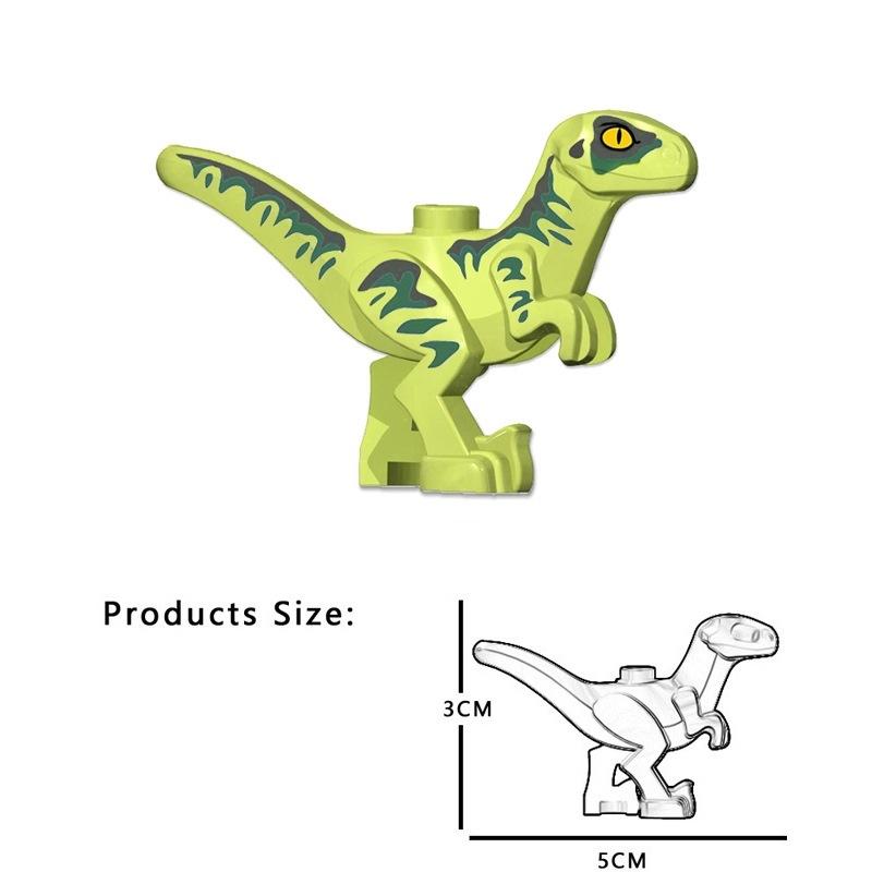 5 Farben 5CM Baby Dinosaurier Bausteine Spielzeug Steine Figuren Spielzeug Kinder Geburtstag Weihnachtsgeschenk 1PC grün