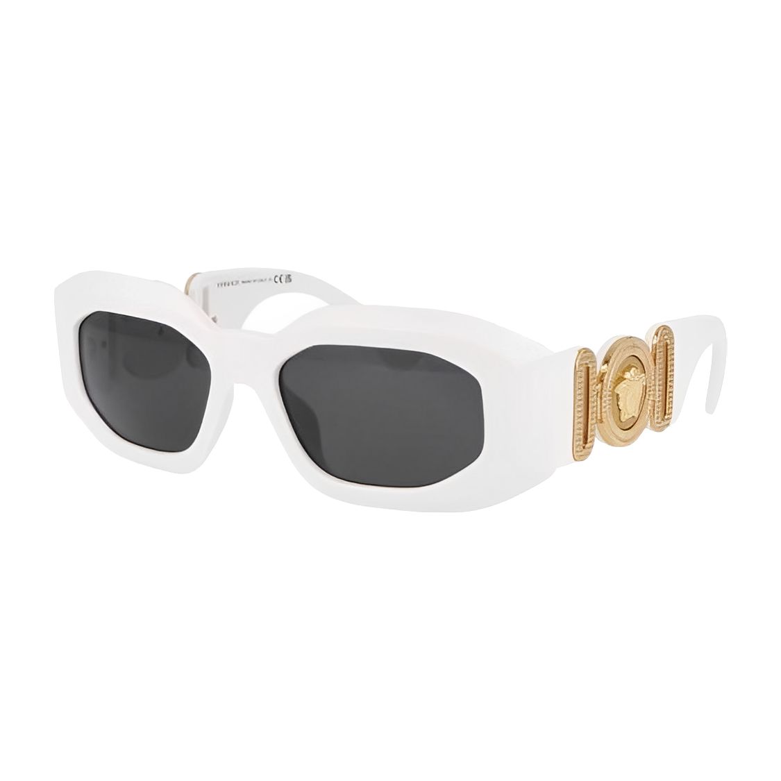 Versace Vielseitig Modisch Unregelmäßige Form Sonnenbrille Herren Sonnenbrillen Weiß 0VE4425U31487 Basic Packaging-Eyeglass Case+Box,53