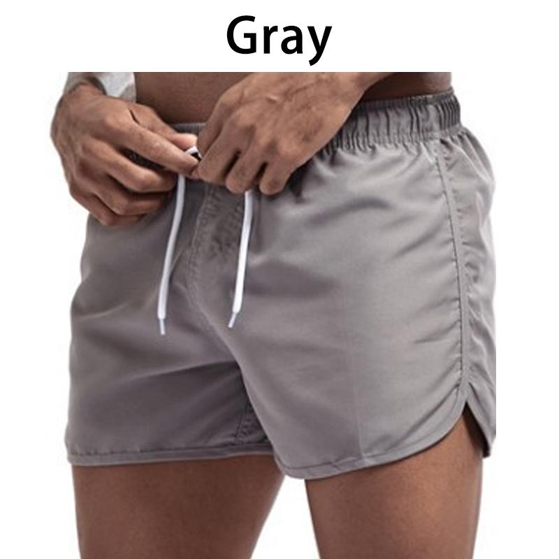 13 Farben Schnell trocknende Shorts Laufsport Shorts Herren Shorts Sommer Strand Shorts Boxershorts L graue