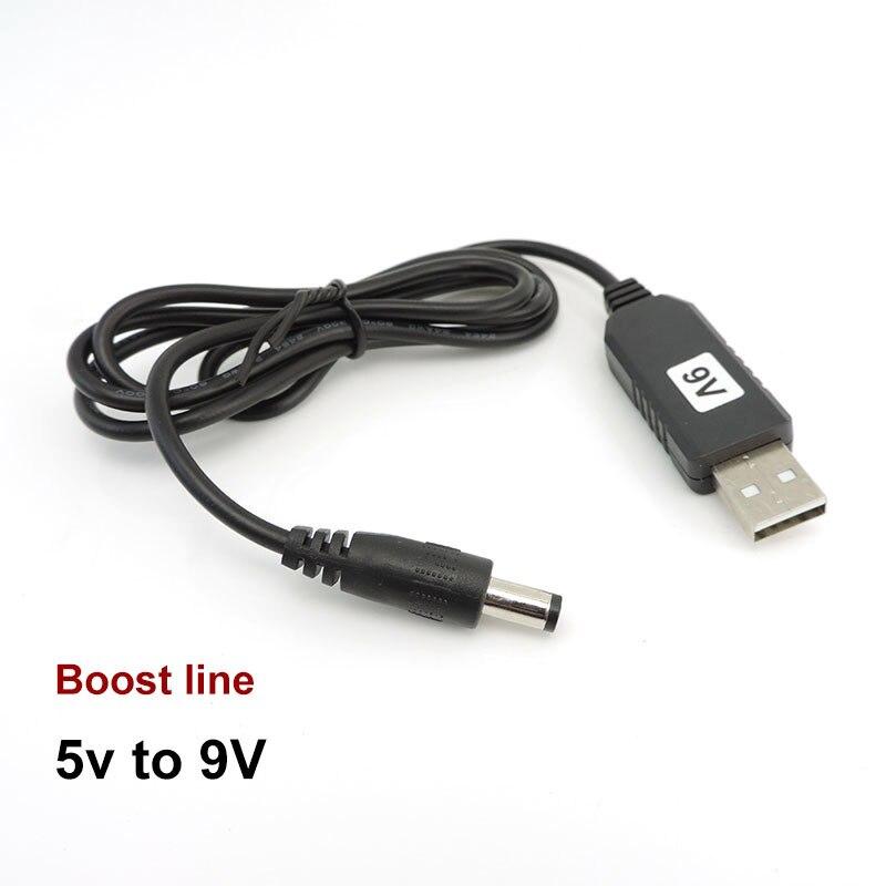DC USB 5 V auf 9 V 8,6 V 12 V 12,6 V Netzteil Boost Line Step UP Modulanschluss Konverterkabel 5,5 x 2,1 mm Stecker DC-Steckerspitzen 9V boost line