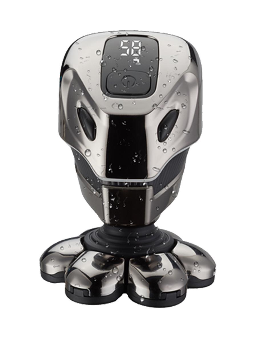 Rasierer für Männer, 5-in-1-Glattkopfrasierer, 7-Kopf-Elektrorasierer für Männer, Gesicht und Kopf, glatt, wasserdicht, kabellos Standard Edition