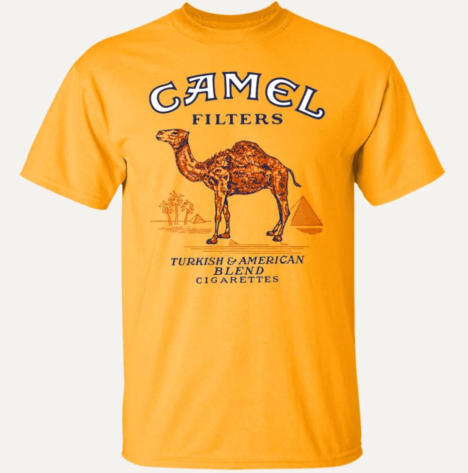 Klassisches Camel Zigaretten Kurzarm-T-Shirt Größe S-5XL S