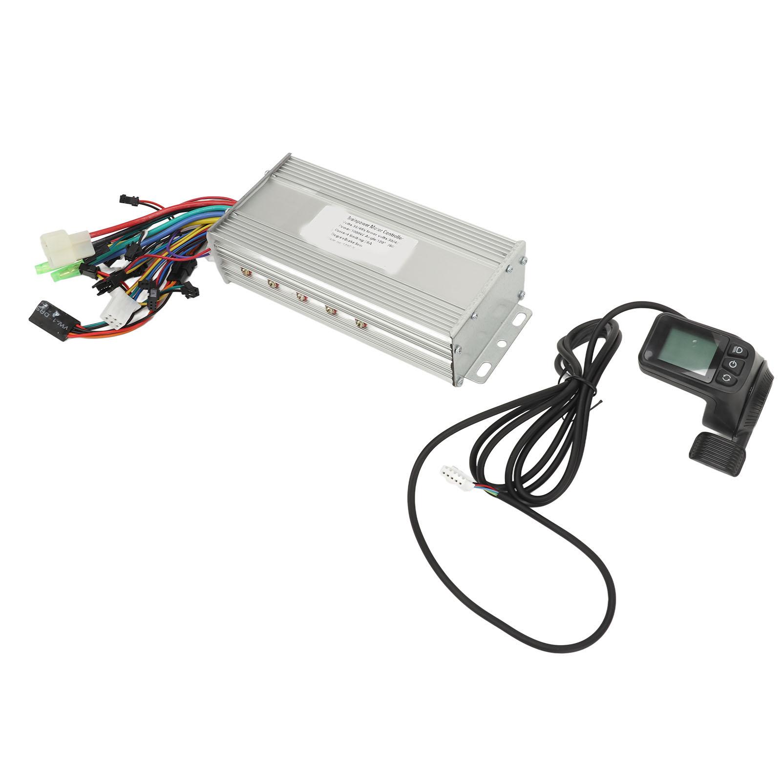 36V 48V 1000W 38A Motor Controller Set Elektrische Fahrrad Modifizierte Controller mit 128DX Daumen Gas