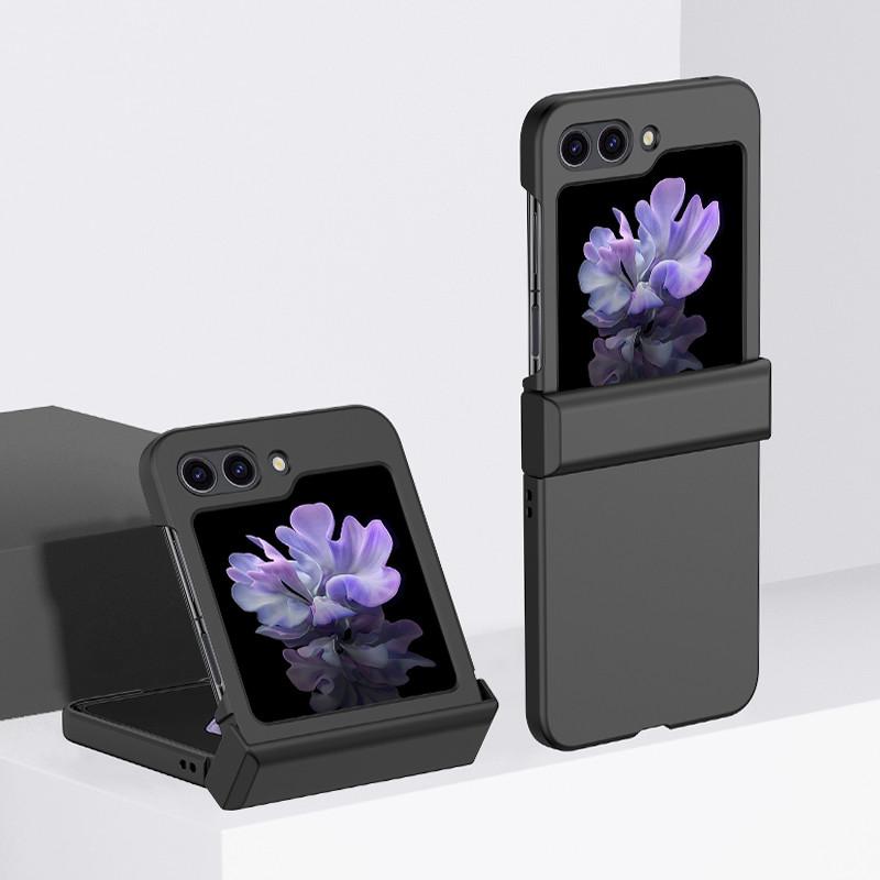 Anti-Drop-Kunststoff-Modehülle für Samsung Galaxy Z Flip 5 5G Flip4 Flip3 Flip 4 3 Flip5 Zflip5 Zflip4, stoßfeste Handyhüllen Samsung Galaxy Z Flip 3 schwarz