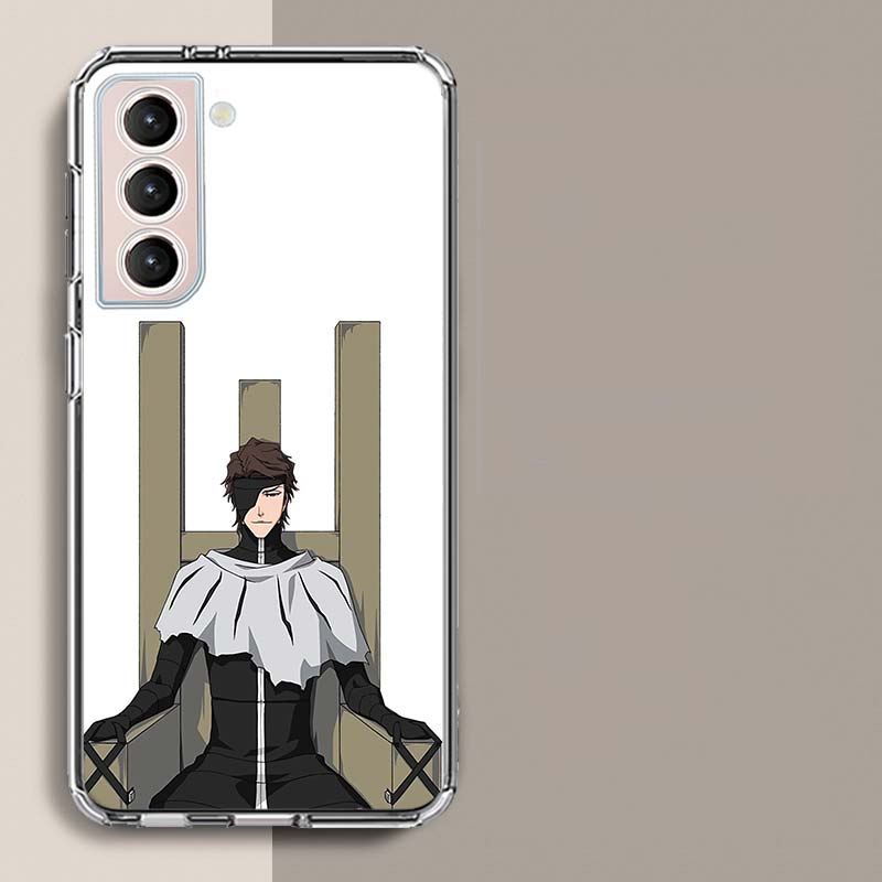Bleach Aizen Sousuke Handyhülle Für Samsung Galaxy S25 Edge S24 S23 FE S21 S20 S10 Plus S22 S26 Ultra Hülle Klare Hüllen TPU Capa Samsung S25 Edge